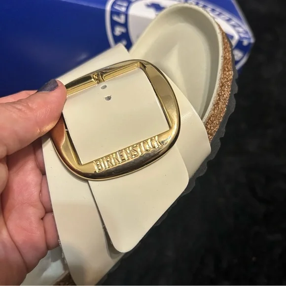 BIRKENSTOCK Madrid big buckle leather sandals slippers slides shoes eur 39 new - Picture 5 of 8